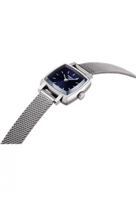 Tissot Lovely 20mm Blue Square Dial Quartz Mesh Bracelet Watch