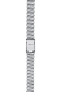 Tissot Lovely 20mm Blue Square Dial Quartz Mesh Bracelet Watch