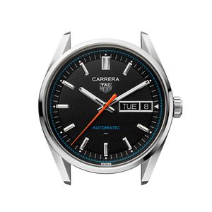 TAG Heuer Carrera Day-Date 41mm TH31-02 Black & Blue Automatic Strap Watch 