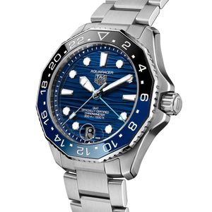 TAG Heuer Aquaracer Professional 300 Date 42mm Blue Automatic GMT Bracelet Watch