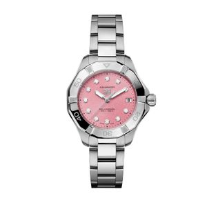 Preview image of TAG Heuer Aquaracer Professional 200 34mm Pink Steel Solargraph Quartz Watch