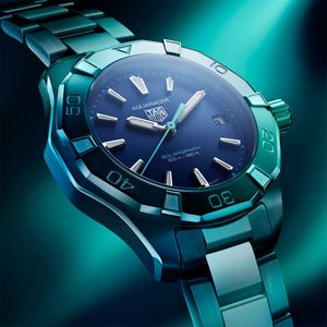Preview image of TAG Heuer Aquaracer Professional 200 34mm Solargraph Blue Steel Bracelet Watch 