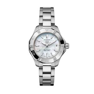 Preview image of TAG Heuer Aquaracer Professional 200 34mm Solargraph Mother of Pearl Bracelet Watch 
