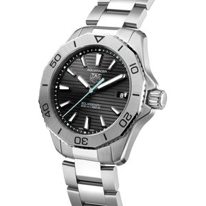 Preview image of TAG Heuer Aquaracer Professional 200 40mm Solargraph Black Steel Bracelet Watch 