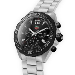 Preview image of TAG Heuer Formula 1 43mm Steel Black Quartz Bracelet Chronograph Watch