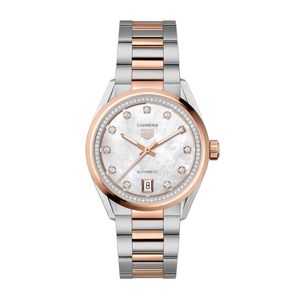 Preview image of TAG Heuer Carrera 36mm Steel & Rose Gold Diamond Set Calibre 7 Bracelet Watch