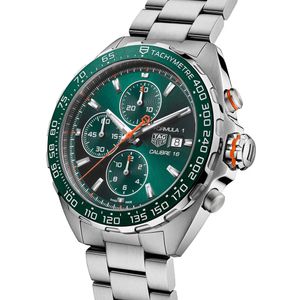 Preview image of  TAG Heuer Formula 1 44mm Green Calibre 16 Automatic Chronograph Bracelet Watch 