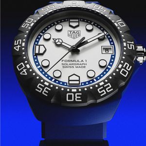 Preview image of TAG Heuer Formula 1 Solargraph Quartz 38mm Blue & Black Strap Watch 