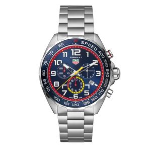 Preview image of TAG Heuer Formula 1 X Red Bull Racing 2022 43mm Blue Quartz Steel Bracelet Chronograph Watch