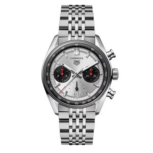 Preview image of TAG Heuer Carrera 39mm 'Panda' Glass Box Bracelet Chronograph Watch