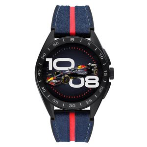 Preview image of TAG Heuer Connected Calibre E4 X Oracle Red Bull Racing Edition 45mm Black Rubber Leather Watch 
