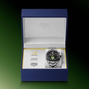 Preview image of TAG Heuer Formula 1 Chronograph x Senna 43mm Steel Strap Special Edition Watch 