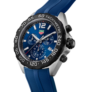 Preview image of  TAG Heuer Formula 1 43mm Blue Rubber Strap Chronograph Watch