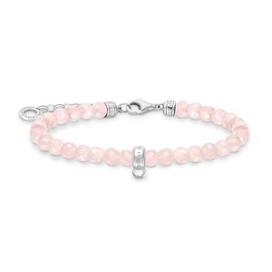 Preview image of Thomas Sabo Rose Quartz Charm Bracelet