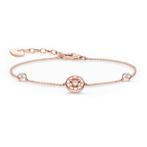 Preview image of Thomas Sabo Circles White Stones Rose Gold Plated Bracelet