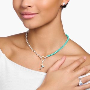 Thomas Sabo Stone Set Blue Enamel Cocktail Silver Charm