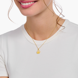 Thomas Sabo Paw Print Gold Plated Pendant Necklace Peter Jackson