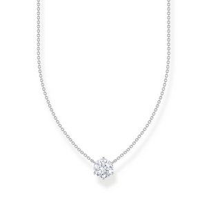 Preview image of Thomas Sabo White Zirconia Solitaire Silver Necklace 