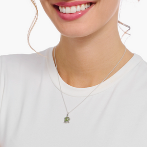 Thomas Sabo Green Turtle Silver Pendant Necklace