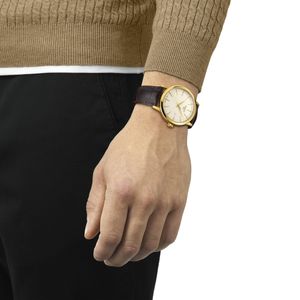 Tissot Classic Dream 42mm Steel Brown Quartz Leather Strap Watch