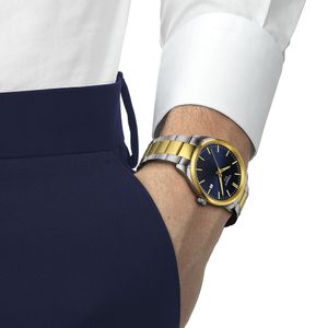 Preview image of Tissot PR100 40mm Steel Two Tone Blue Quartz Bracelet Watch