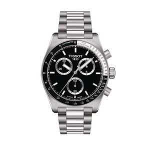 Preview image of Tissot PR516 40mm Steel & Black Quartz Bracelet Chronograph Watch