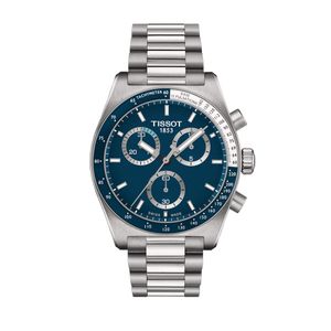 Preview image of Tissot PR516 40mm Steel & Blue Bracelet Chronograph Watch