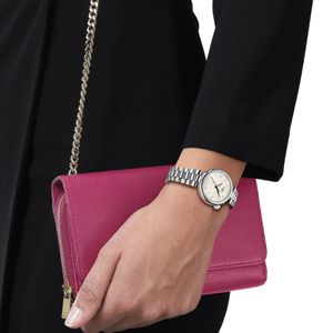 Preview image of Tissot Desir 28mm Mother Of Pearl Steel Quartz Bracelet Watch 