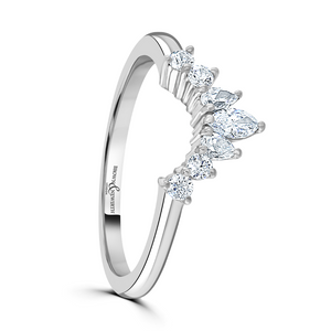 Preview image of Platinum Tiara Diamond 0.32ct Ladies Wedding Ring