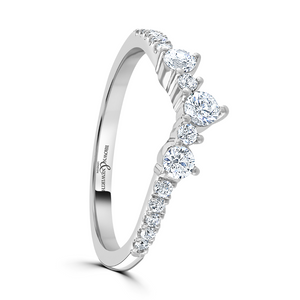 Preview image of Platinum Tiara Diamond 0.40ct Claw Set Ladies Wedding Ring