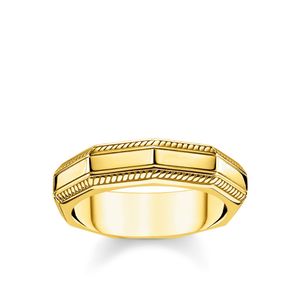 Preview image of Thomas Sabo Yellow Gold Plated Rebel Angular Ring
