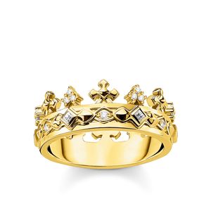 Preview image of Thomas Sabo Gold Plated Filigree Crown Ring