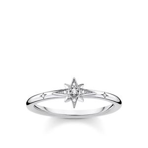 Thomas Sabo Silver Zirconia Pave Star Ring