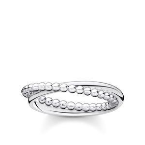 Preview image of Thomas Sabo Silver Double Row Dots Ring