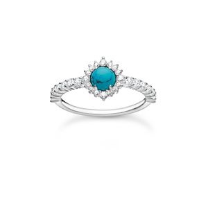 Preview image of Thomas Sabo Cocktail Ring with Imitation Turquoise Ring