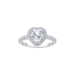 Preview image of Thomas Sabo Silver Cubic Zirconia Heart Halo Ring