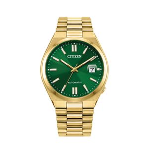 Preview image of Citizen Tsuyosa 40mm Green Gold Plated Automatic Bracelet Watch