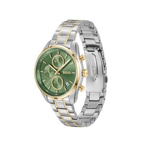 Preview image of BOSS Grand Tour 38mm Green Bi Colour Quartz Bracelet Watch