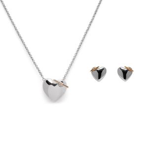 Preview image of Olivia Burton Classic Knot Heart Necklace & Earring Gift Set