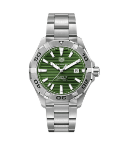Preview image of Tag Heuer Aquaracer Automatic Green Dial Gents Bracelet Watch