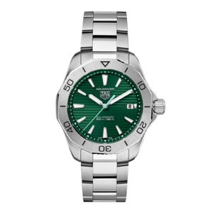 Preview image of TAG Heuer Aquaracer Professional 200 40mm Solargraph Green Steel Bracelet Watch 