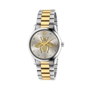 Preview image of Gucci G-Timeless 38mm Bi-Colour Steel Bee Quartz Bracelet Watch 
