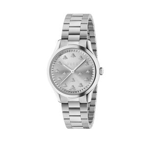 Preview image of Gucci G-Timeless 32mm Steel Bee Quartz Bracelet Watch 