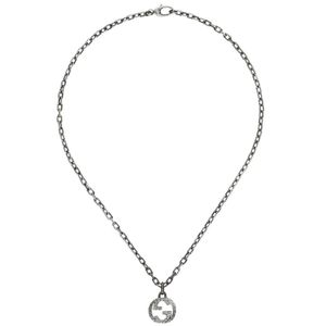 Preview image of Gucci Interlocking Large Silver Pendant 45cm