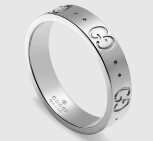 Preview image of Gucci Icon Thin 18ct White Gold Ring
