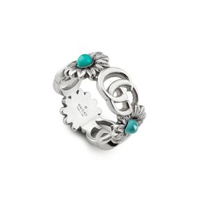 Preview image of Gucci GG Marmont Flower Multi Stone Ring