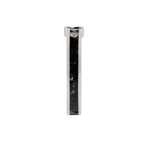 Gucci Interlocking Black Enamelled Sterling Silver Ring