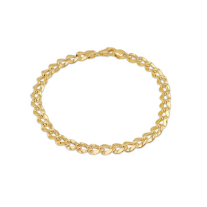 Preview image of 9ct Gold Flat Curb Bracelet 