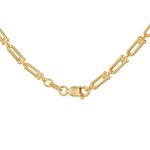 Preview image of 9ct Gold Mini Industrial Link Chain Necklace