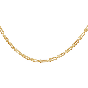 Preview image of 9ct Gold Mini Industrial Link Chain Necklace